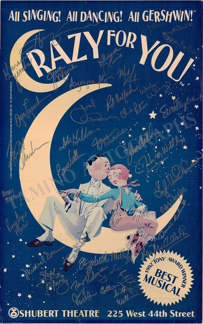 Crazy For You Musical - Signed Broadway Poster