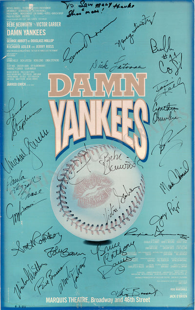 Damn Yankees - Signed Broadway Poster