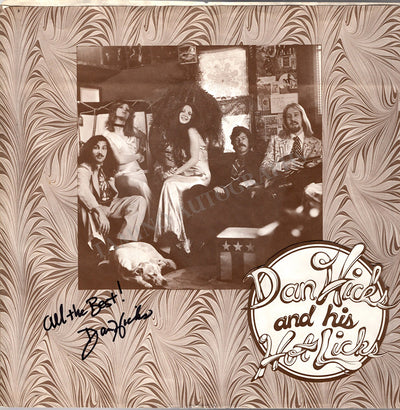 Hicks, Dan - Signed LP Record Sleeve Envelope