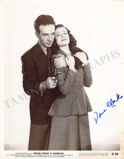 Clark, Dane - Signed Photo in "Never Trust a Gambler"