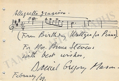 Daniel Gregory Mason (1939)