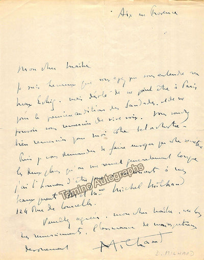 Autograph Letter Signed (II)