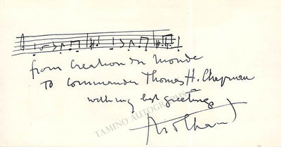 Autograph Music Quote Signed (I)