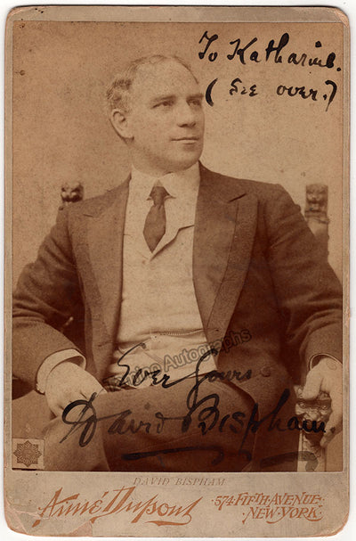 Bispham, David - Signed Cabinet Photo