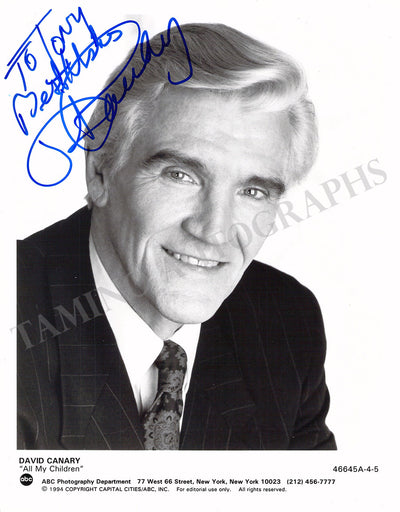 Canary, David - Signed Photograph