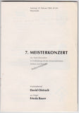 Oistrakh, David - Signed Program Dusseldorf 1969