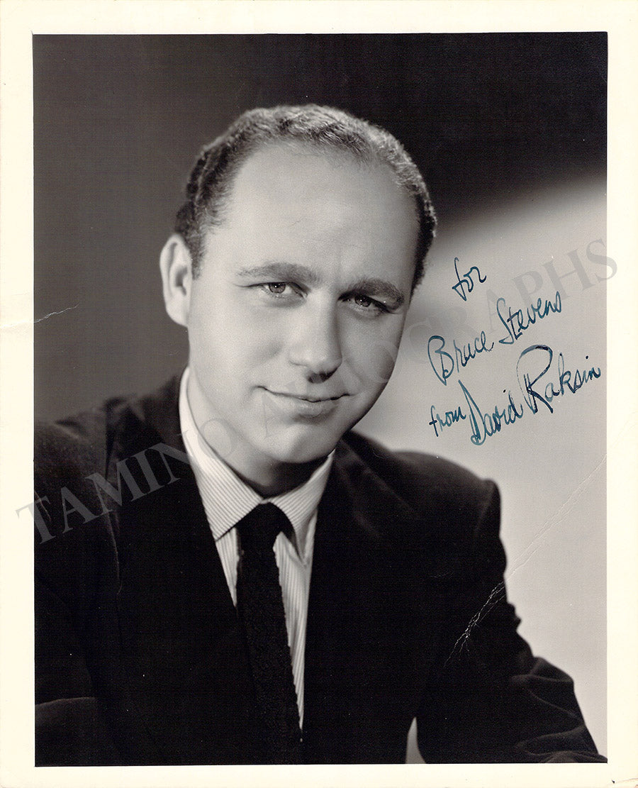 David Raksin Autograph Signed Photograph
