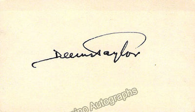 Taylor, Deems - Signed Card