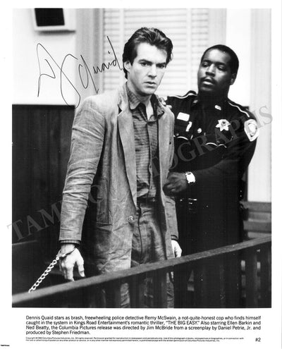 Quaid, Dennis - Signed Photograph in "The Big Easy"