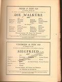 Theatre Des Champs Elysees - Wagner Festival 1929 Program
