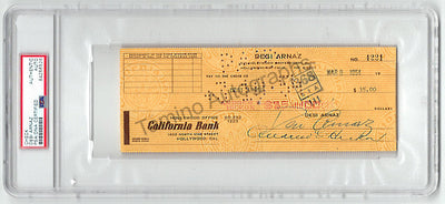 Arnaz, Desi - Signed Check