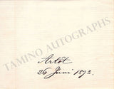 Artot de Padilla, Desiree - Autograph letter Signed 1873