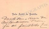Artot de Padilla, Desiree - Autograph letter Signed 1873