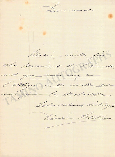 Lobstein, Desiree - Autograph Letter Signed