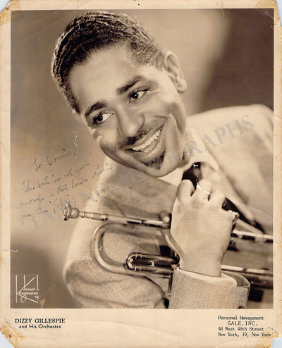 Gillespie, Dizzy - Signed Photograph