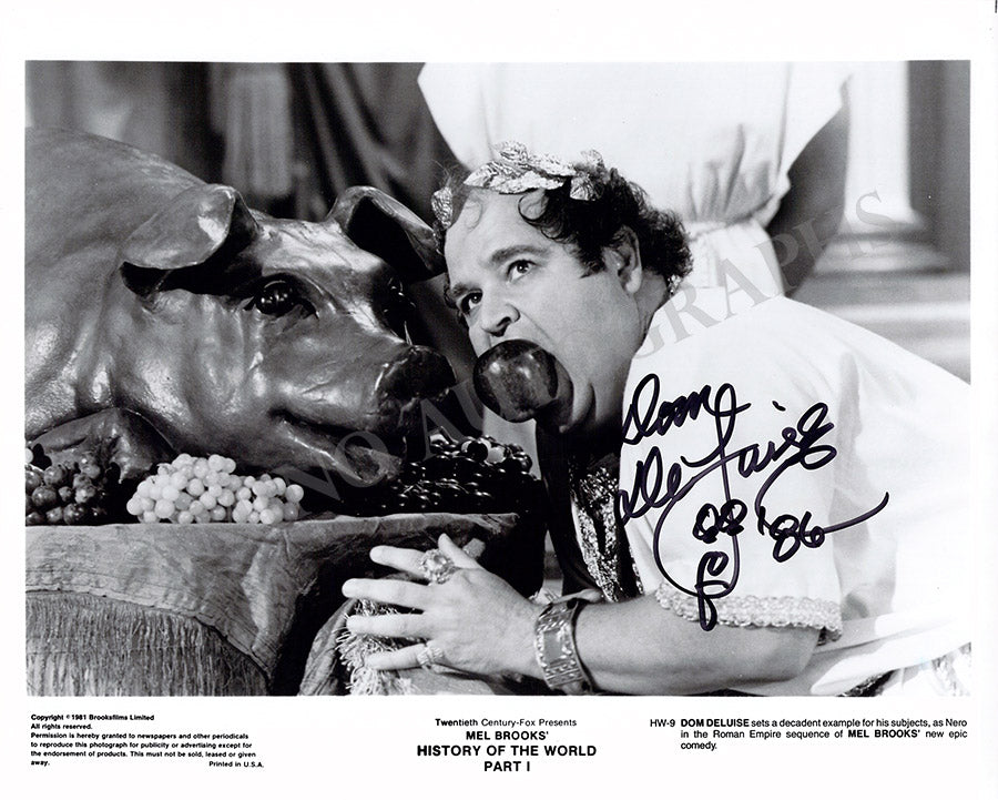 Dom DeLuise Autograph in Mel Brooks' History of the World Tamino