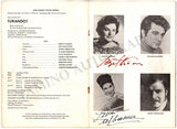 Nilsson, Birgit - Domingo, Placido & Others - Signed Program Turandot 1974