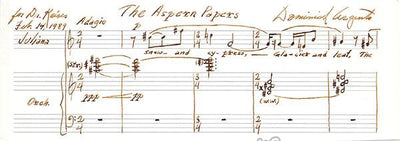 Autograph Music Quote Signed (1989)