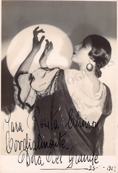 Del Grande, Dora - Signed Photograph 1934