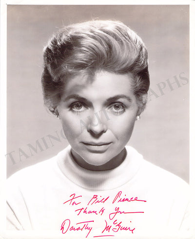 McGuire, Dorothy - Various Autographs