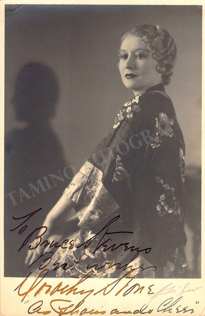 Stone, Dorothy - Signed Photograph