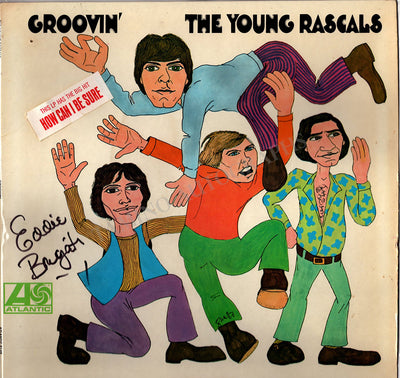 Brigati, Eddie - Signed LP Record Sleeve