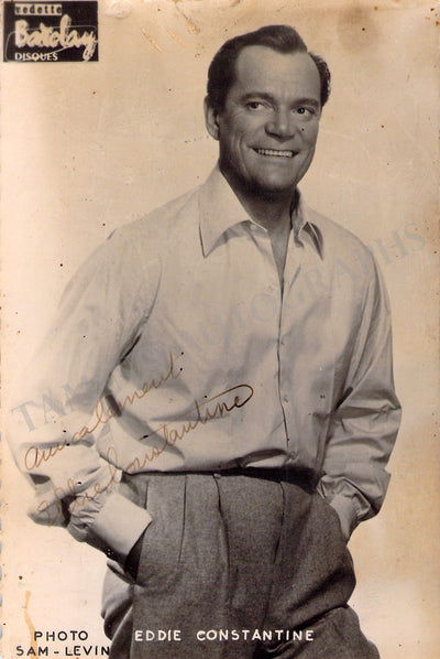 Constantine, Eddie - Signed Photograph