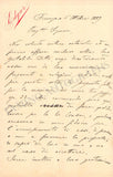 Del Valle de Paz, Edgardo - Set of 3 Autograph Letters Signed 1889 & 1918