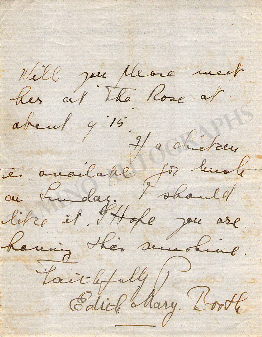Edith Letter Edith Evans Autograph Letter Signed 1934 – Tamino