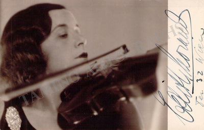 Lorand, Edith - Signed Photograph