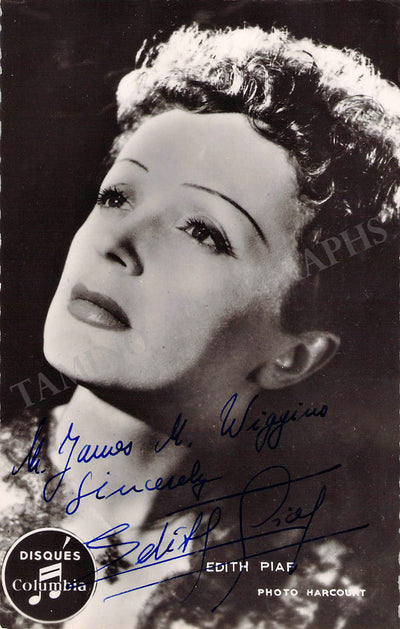 Piaf, Edith - Signed Photograph