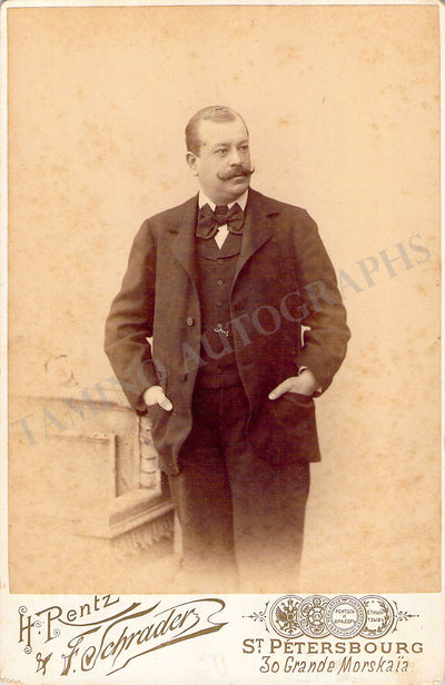 Brouette, Edmond - Signed Cabinet Photograph 1903