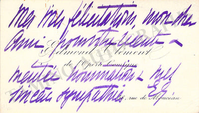 Opera Singers - Signed Vintage Visiting Cards II (A - D)