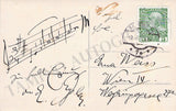 Eysler, Edmund - Autograph Music Quote Signed 1912