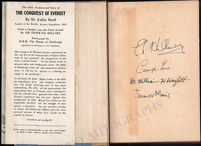 Hillary, Edmund - Signed Book "The Conquest of Everest"