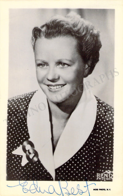 Best, Edna - Signed Photograph