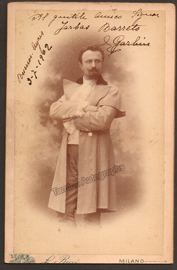 Garbin, Edoardo Signed Photograph in role 1902 Tamino