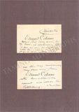 Colonne, Edouard - Set of 2 Autograph Letters & Cards