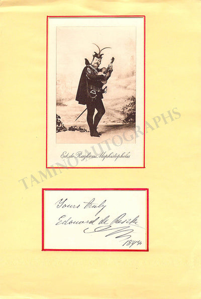 Signed Card (1894) & Photo