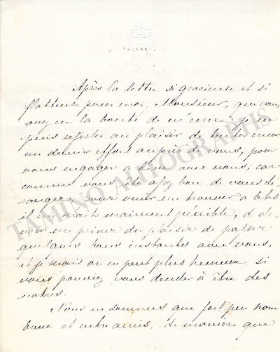 De Hartog, Edouard - Set of 2 Autograph Letters Signed 1852