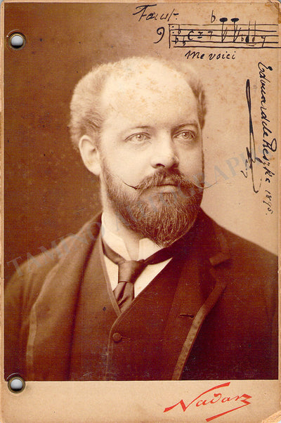 De Reszke, Edouard - Signed Cabinet Photo 1895