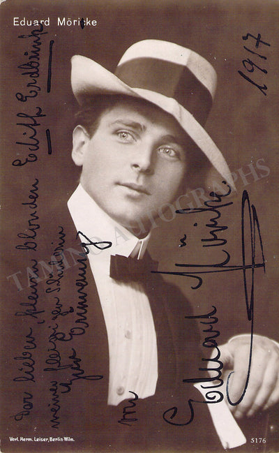 Morike, Eduard - Signed Photograph 1917