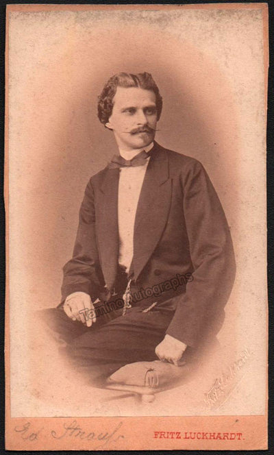 Strauss, Eduard - Vintage CDV Photograph