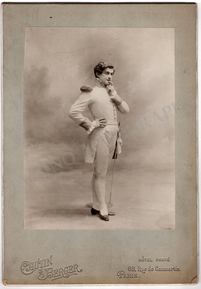 De Max, Edouard - Signed XL Cabinet Photograph