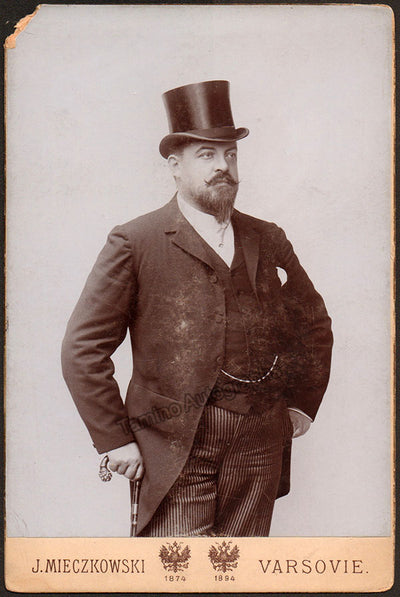 De Reszke, Edouard - Cabinet Photograph
