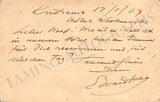 Grieg, Edvard - Autograph Note Signed 1907