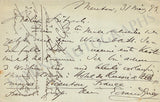 Grieg, Edvard - Autograph Note Signed 1893