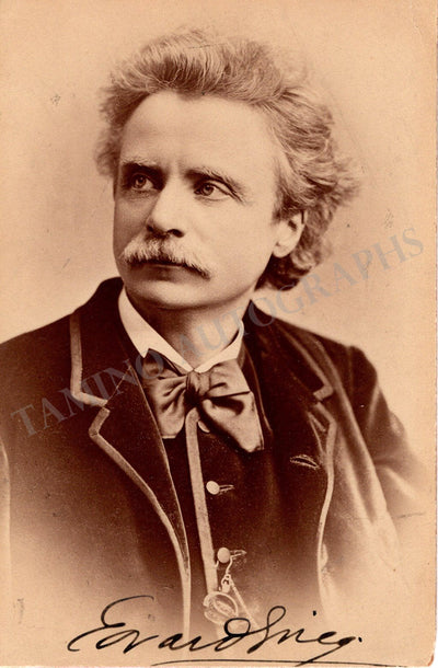 Grieg, Edvard - Signed Cabinet Photograph