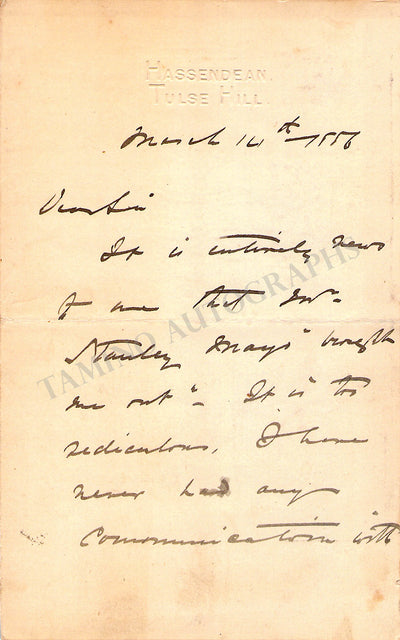 Autograph Letter Signed (II)