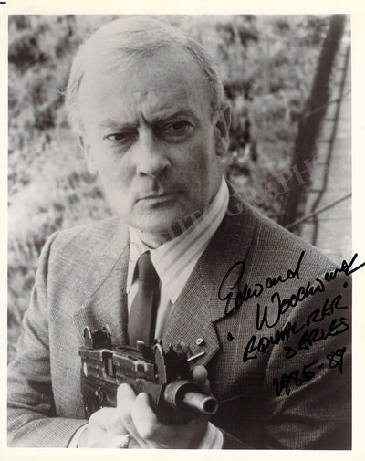 Woodward, Edward - Signed Photograph in "The Equalizer"